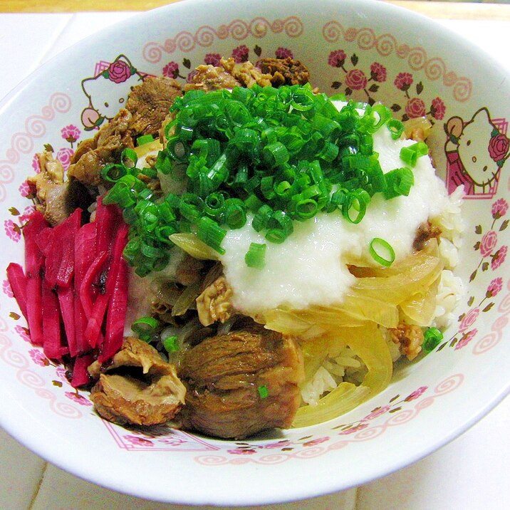 山かけ牛すじ丼